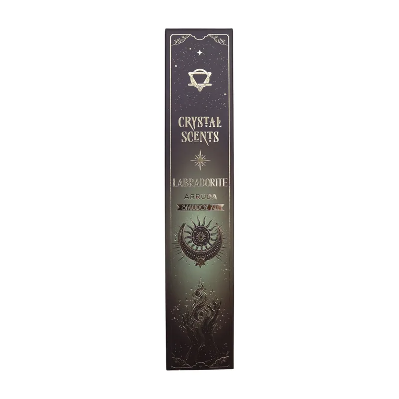 Labradorite Crystal Scents Smudge Incenso - Arruda — foto 4