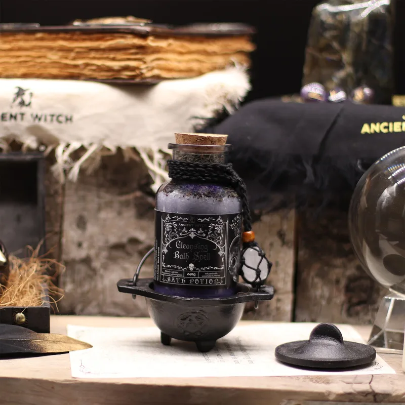 Ancient Witch Bagno Spell Potion & Rock Crystal Amulet Cleansing — foto 5