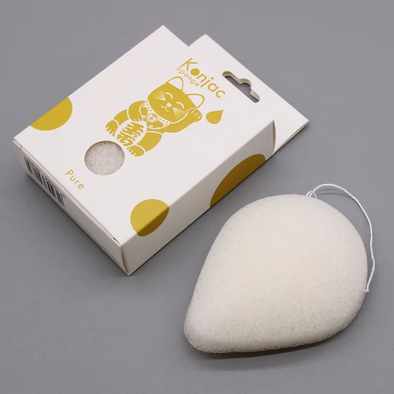 Teardrop Konjac Sponge - Naturale - Sensitive Pelle