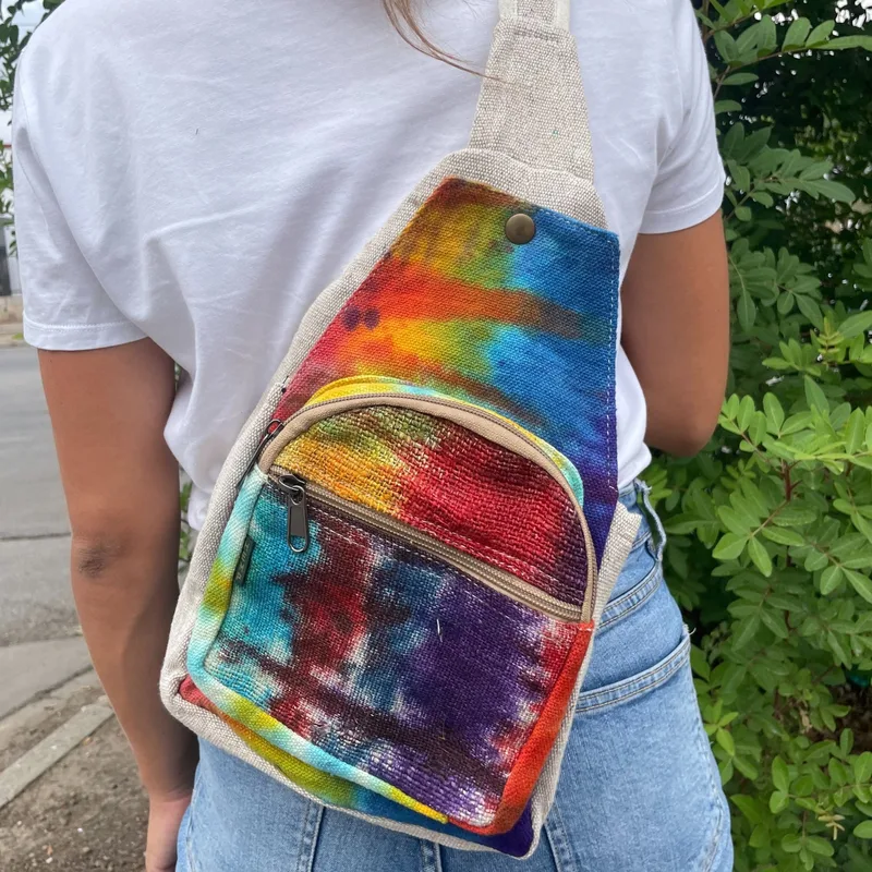 Tiedye Hemp Sling Shoulder Bag — foto 1