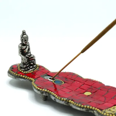 Buddha Long Dagger Tibetan Incenso Porta — foto 1