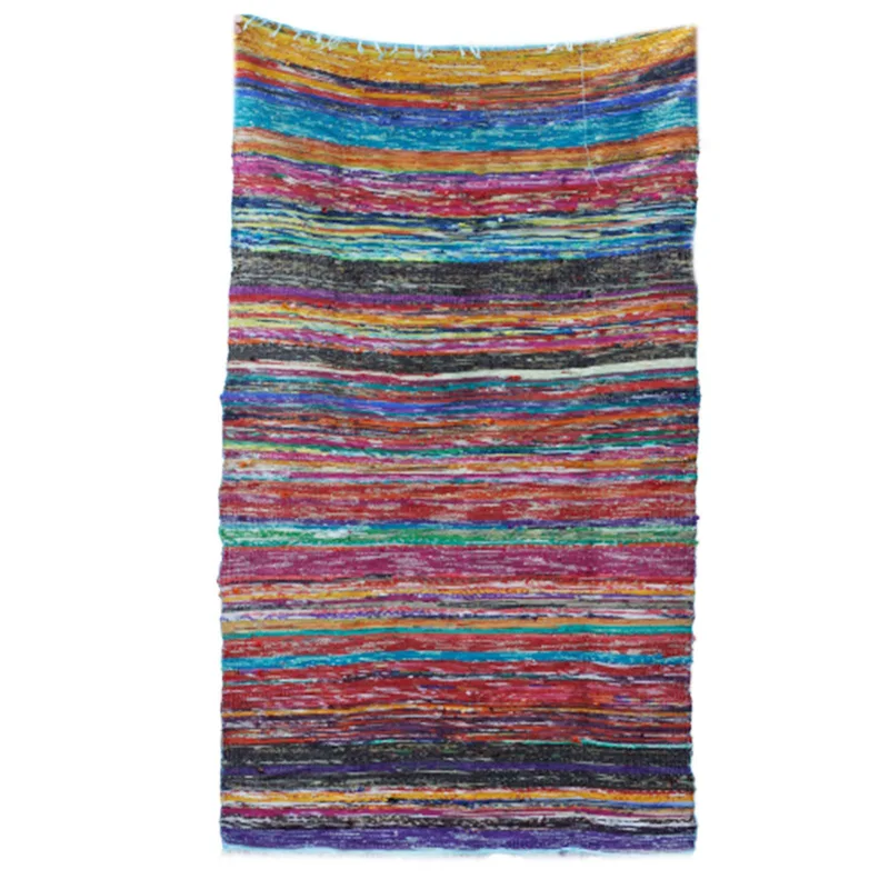153 x 90cm Luxury Rag Rug Blu — foto 3