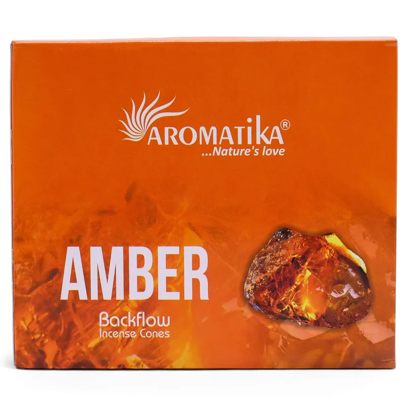 Pacchetto incenso backflow masala – Ambra (10 pezzi) — foto 3