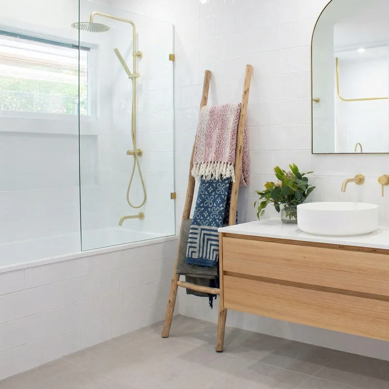 Large Kemu Legno Ladder 1.5m Naturale Japan Style — foto 1