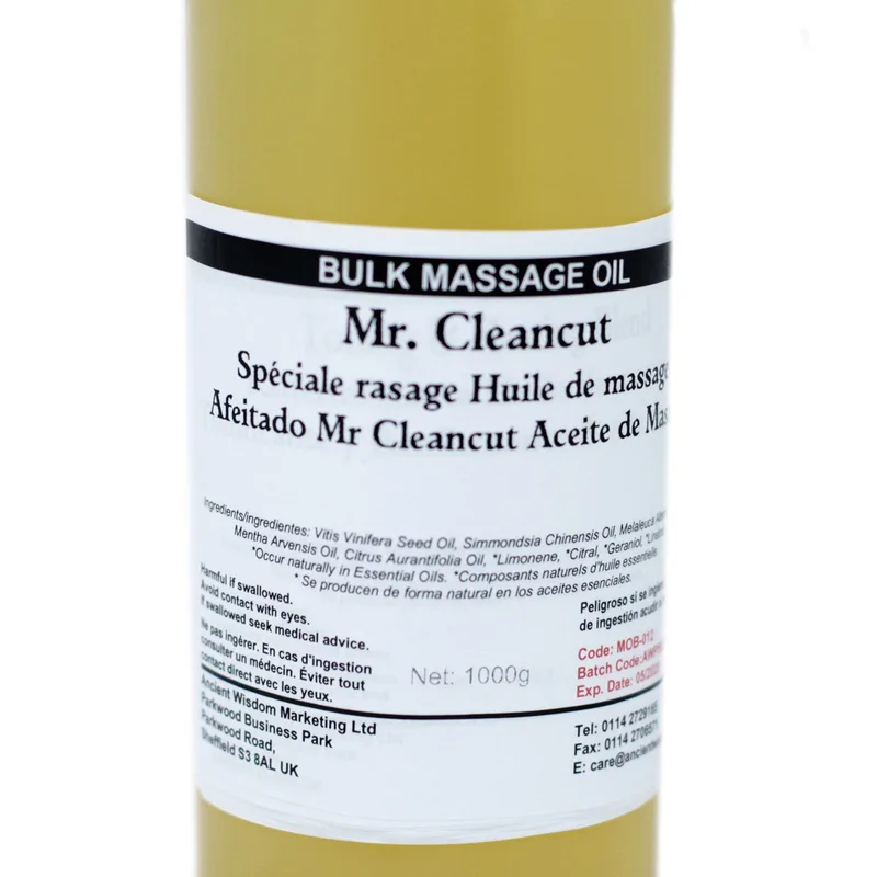 Mr Cleancut Shaving Olio 1Kg Massage Olio — foto 1