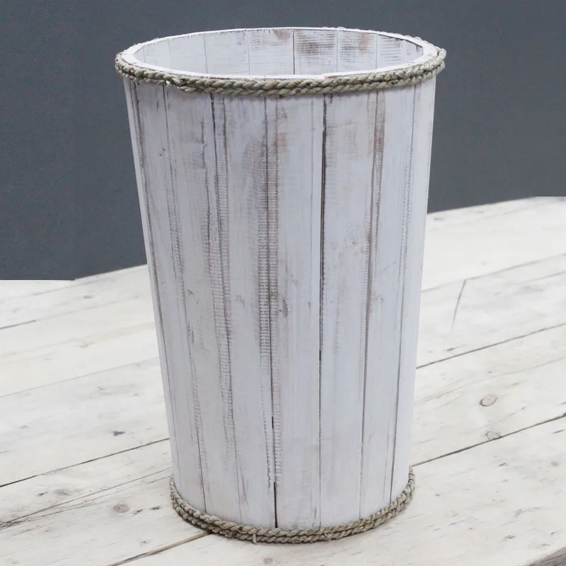 Lrg Nautical Display Tub Whitewash 45x32cm — foto 4