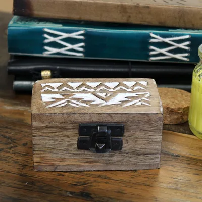 Bianco Washed Wooden Scatola - Pill Scatola Slavic Design — foto 2