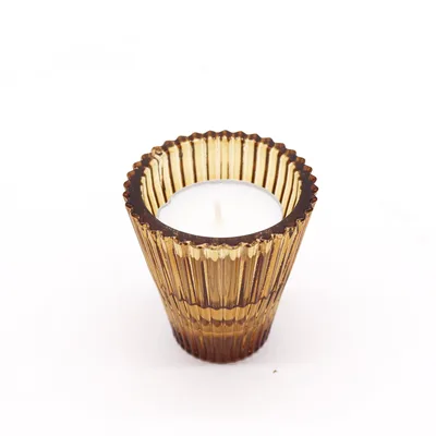 Set of 2 Flip Dinner Candela / Tealight Porta - Antique Ambra — foto 1