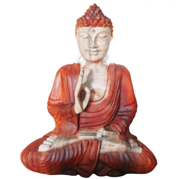 Hand Carved Buddha Statue 30cm Teaching Transmission — foto 5