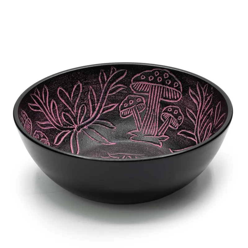 Aluminum Singing Bowl Magic Mushroom Pink — foto 3