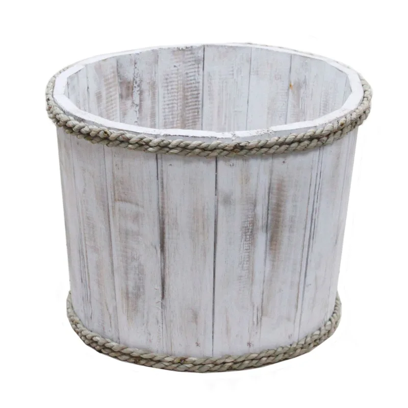 Small Nautical Display Tub Whitewash 21x29cm