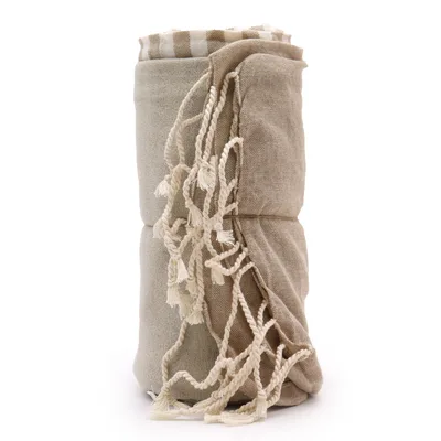 Cotton Pario Towel - 100x180 cm - Warm Sand — foto 2