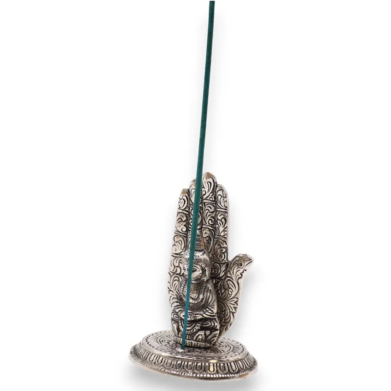 Hand Buddha Incenso Porta 13x9cm — foto 1