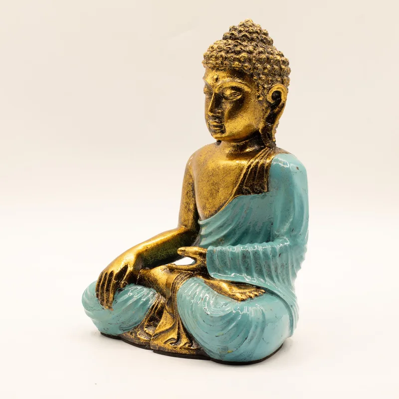 Teal & Oro Buddha Large