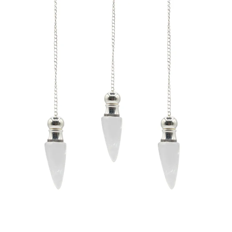 Secret Cavity Discovery of Truth Pendulum Clear Quartz Argento Plated