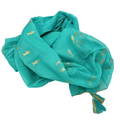 Nomad Sari On the Med Collection Pario Turquoise & Oro Fish Design — foto 3