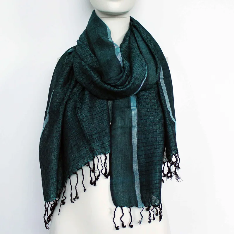 Large Indian Boho Scarves - 75x180cm - Random Colours with Oro Thread — foto 1