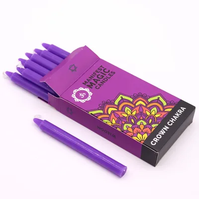 Manifest Magic Candele (pack of 12) - Purple - Crown Chakra — foto 1
