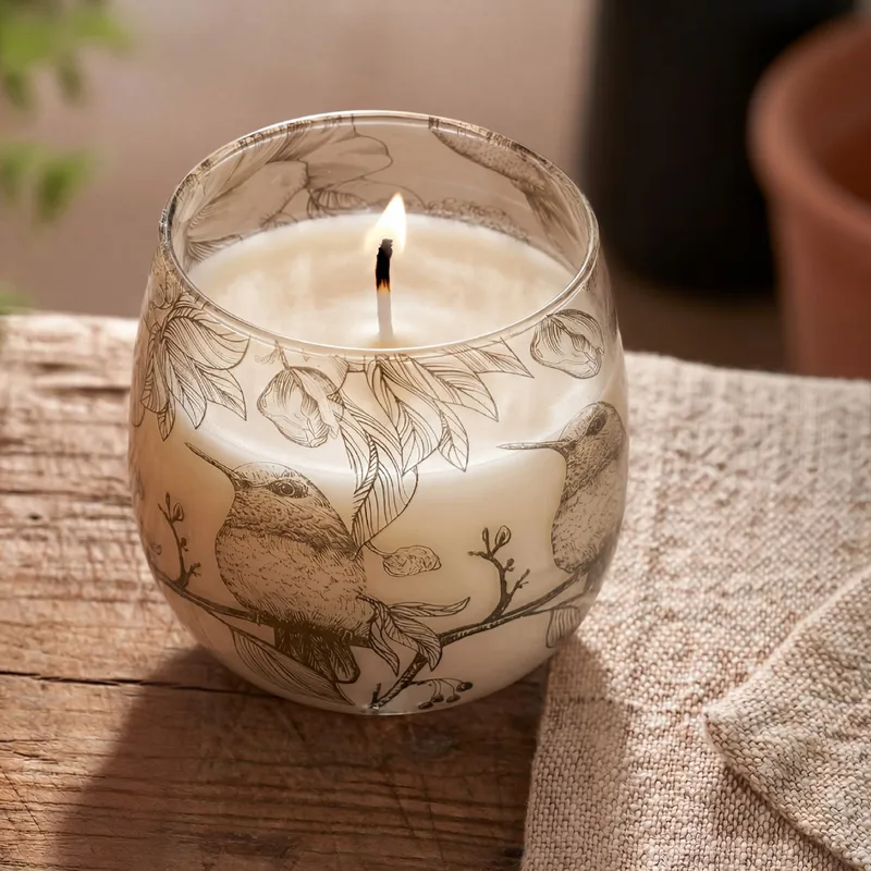 Medium Glass Jar Candele Drawn by Flame — foto 4