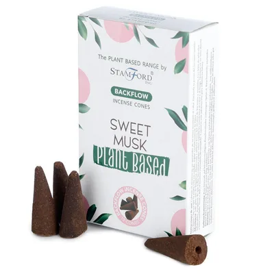 Plant Based Backflow Incenso Cones Dolce Muschio — foto 3