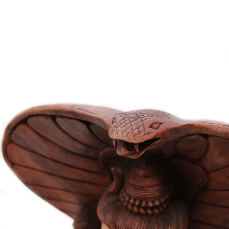 Hand Carved Buddha Statue Shiva with Cobra 50cm