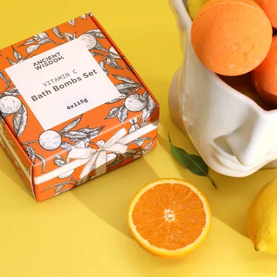 Zesty Vitamin C Bagno Bombe Set – Aromatherapy Quartet
