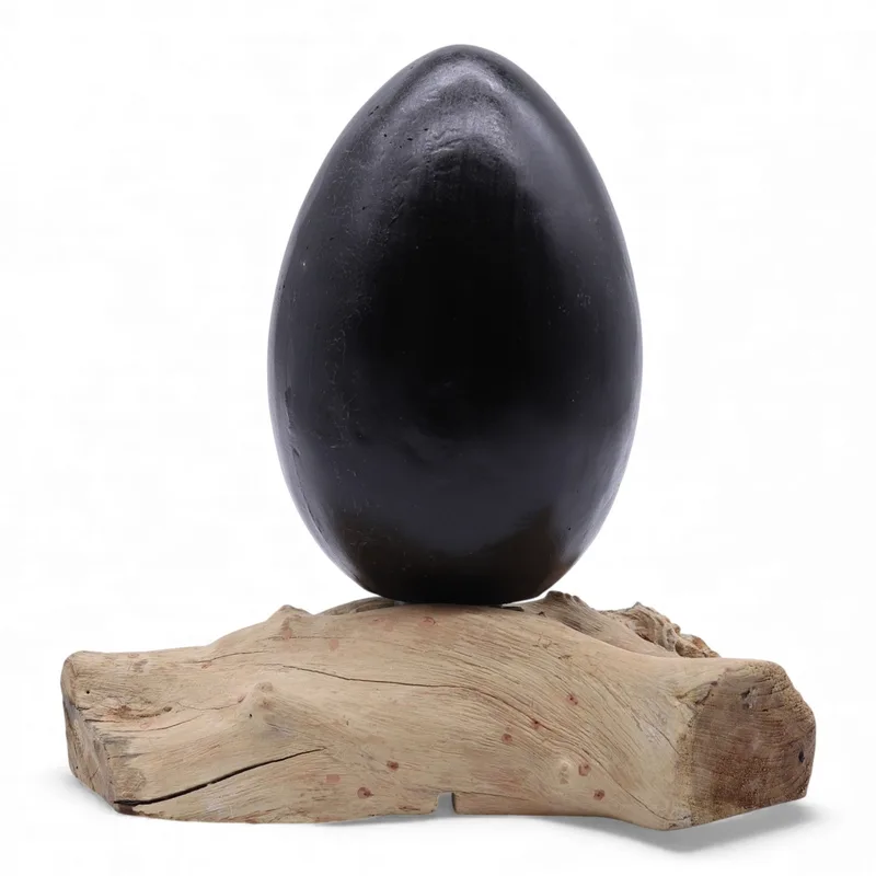 DriftGlow Lamp Crackle Lava Egg Shade Grey — foto 6