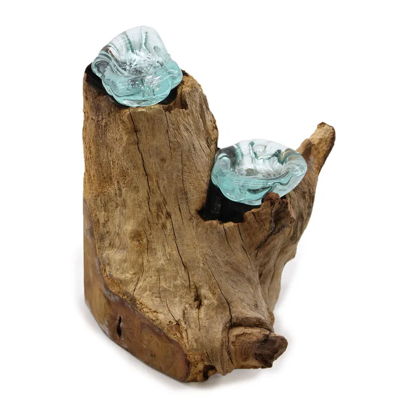 Molton Glass Candela Double Porta on Legno — foto 4