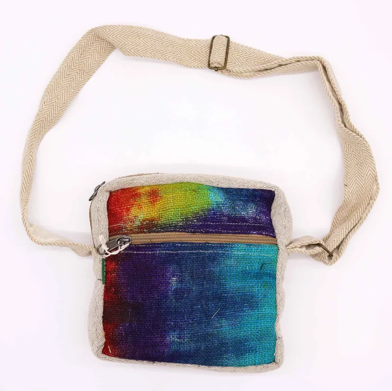 Tiedye Hemp Messegner Bag 1 Zip — foto 1