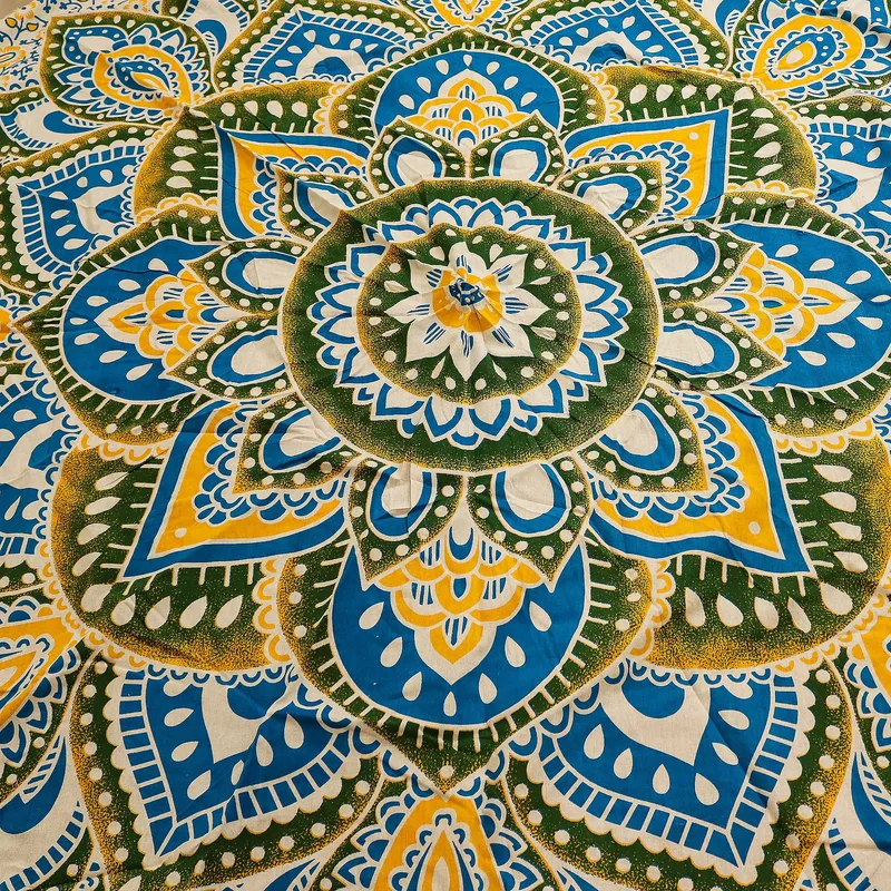 Large Mandala Roundy Art Yellow & Blu — foto 2