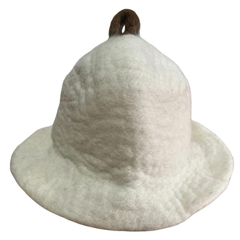Felted Sauna Bowl Hat - Naturale