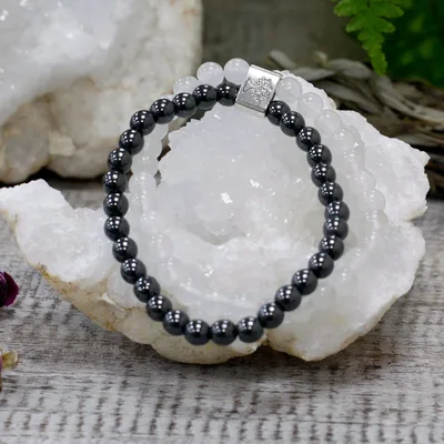 Bracciale con Pietra Naturale Magnetica - Quarzo Rosa — foto 5