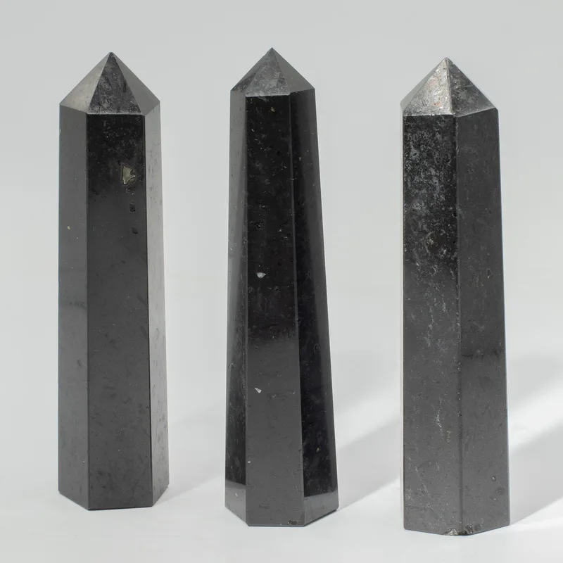 Gemstone Six Face Obelisk Point approx 17cm Nero Tourmaline — foto 2