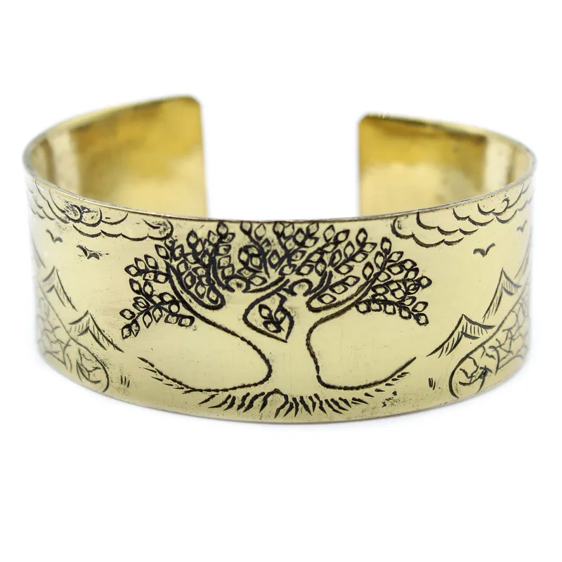 Brass Tibetan Mantra Bracelet Albero of Life — foto 4