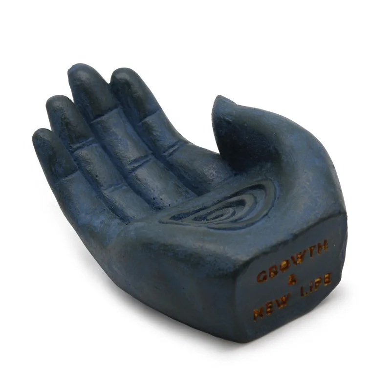 Hand Incenso Bruciatore Fertility Blu — foto 3