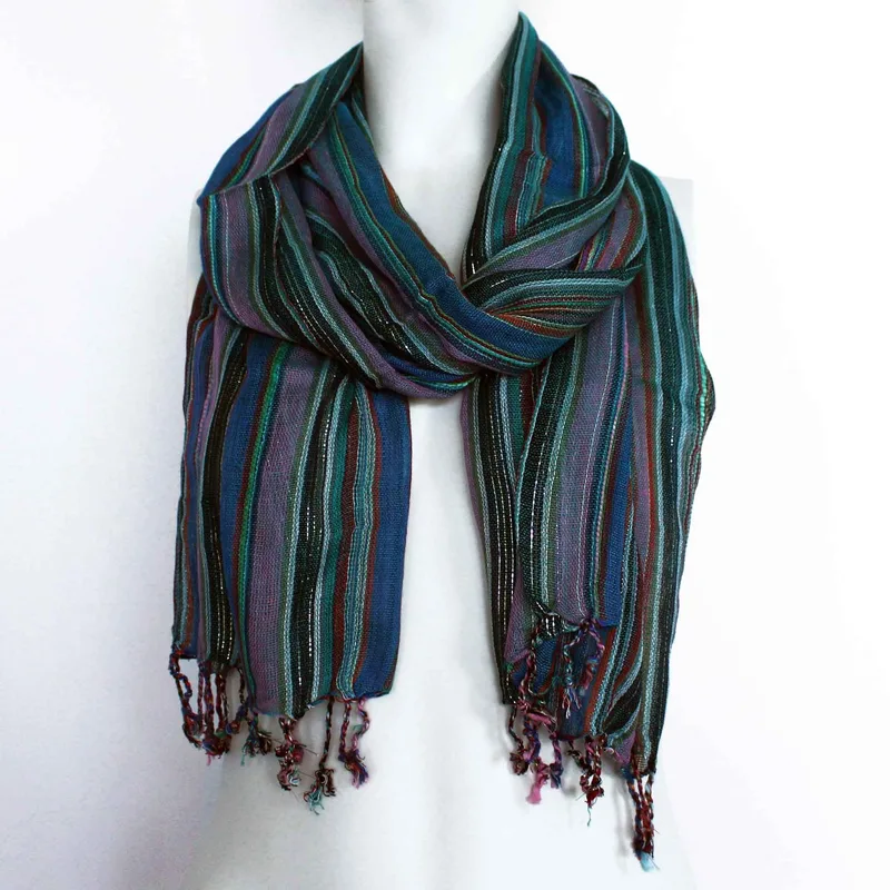 Indian Boho Scarves - 50x180cm - Random Purples — foto 1