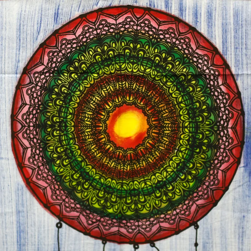 Handbrushed Cotton Wall Art -Dreamcather — foto 2