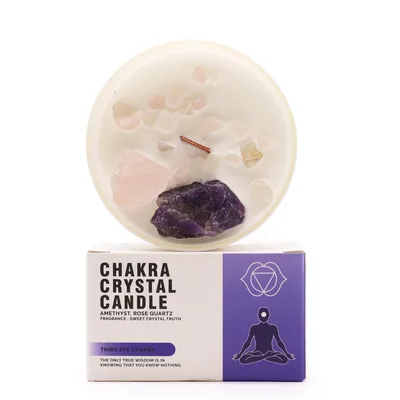 Chakra Crystal Candele - Third Eye Chakra