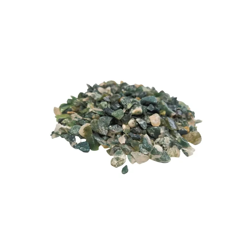 Moss Agate Gemstone Chips Bulk 1KG — foto 1