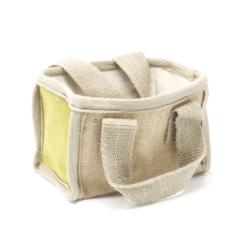 Mini Shopping Basket - 16x10x12cm - Olive — foto 5
