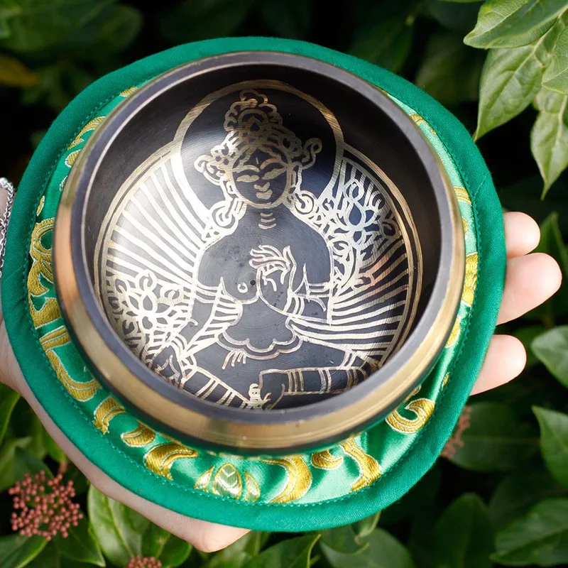 Verde Tara Singing Bowl Set 10cm — foto 4