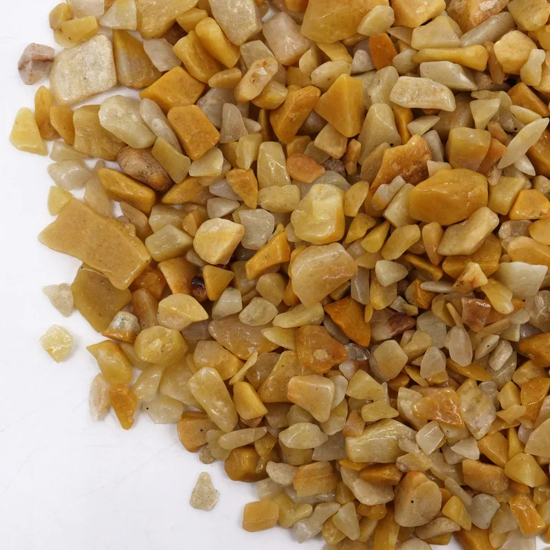 Golden Quartz Chips Gemstone Chips Bulk - 1KG — foto 3