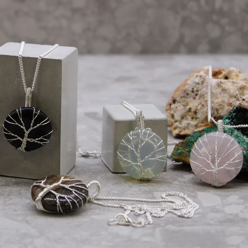 Albero of Life Gemstone Necklace Opalite