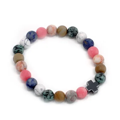 Set of 2 Gemstones Friendship Bracelets Harmony Rainbow Gemstones — foto 1