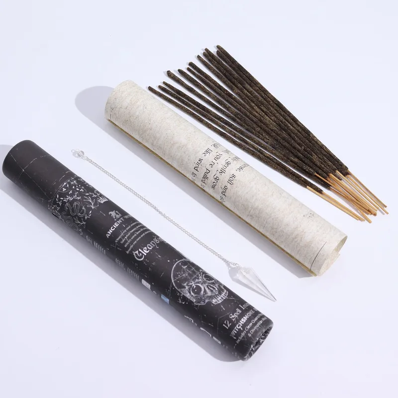 Ancient Witch Spell Incenso - Cleansing - Rock Crystal Pendulum — foto 1