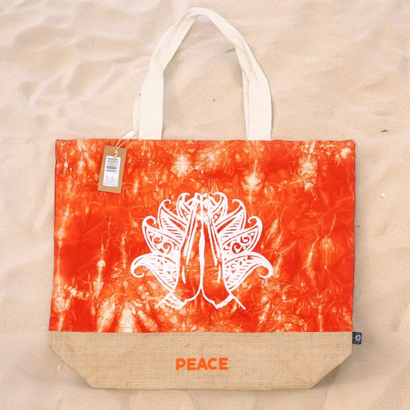 All Naturale Bag Arancia Stonewash Namaste Hand Peace — foto 1