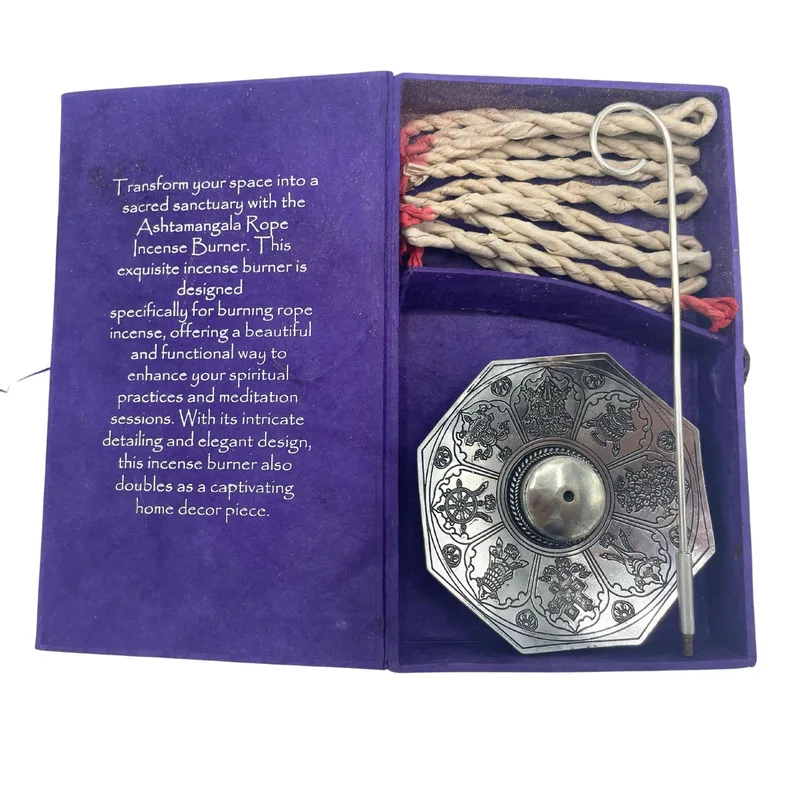 Rope Incenso and Argento Plated Porta Set Astamangal — foto 3