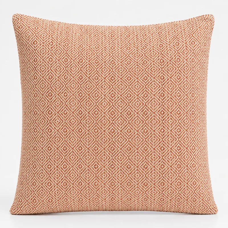 Classic Cushion Cover - Burgundy Squares - 60x60cm - Jumbo Style — foto 1