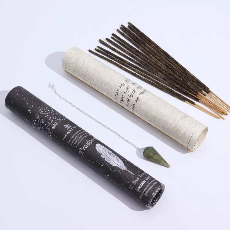 Ancient Witch Spell Incenso - Prosperity - Aventurine Pendulum — foto 1