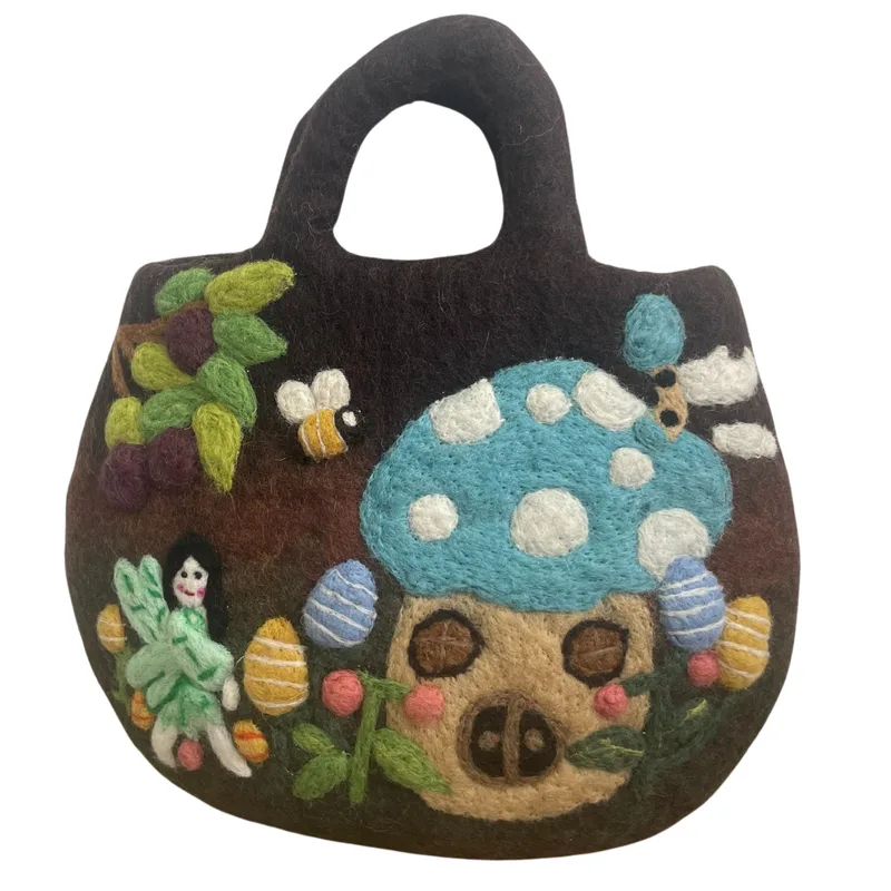 Fairy Garden Felted Bag 35x27cm — foto 3